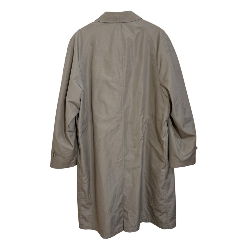 Christian Dior Monsieur vintage tan trench coat wool plaid lined size 44L - Picture 2 of 6